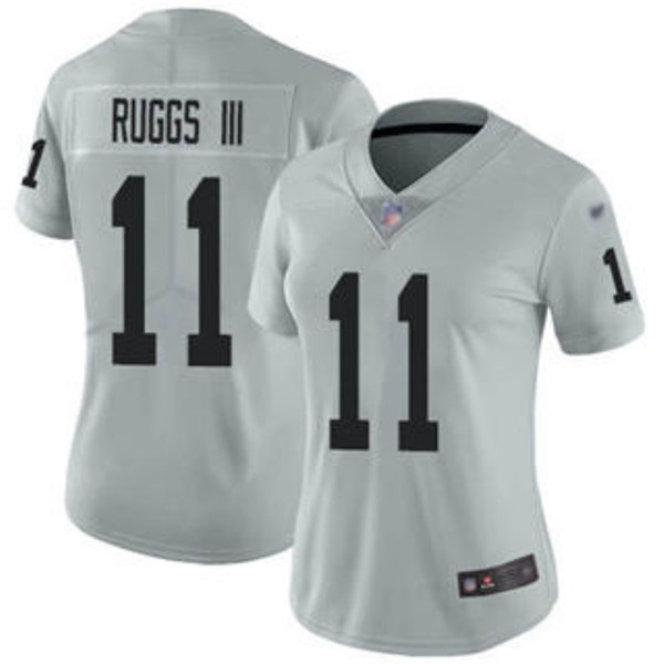 Women's Las Vegas Raiders #11 Henry Ruggs III Grey Vapor Untouchable Limited Stitched NFL Jersey(Run Small)